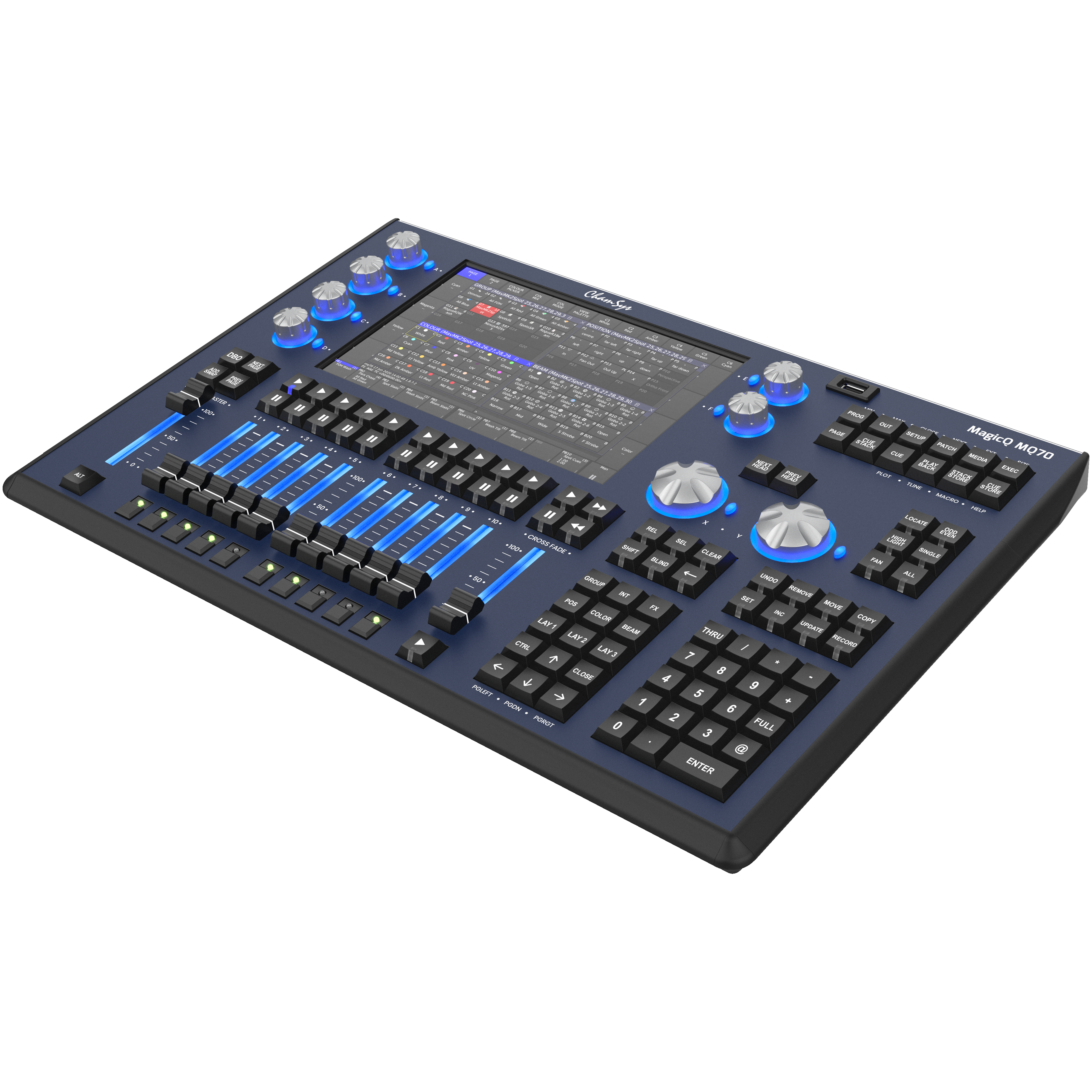 Chamsys MagicQ MQ70 Lighting Console tourPack with BYFP ipCase