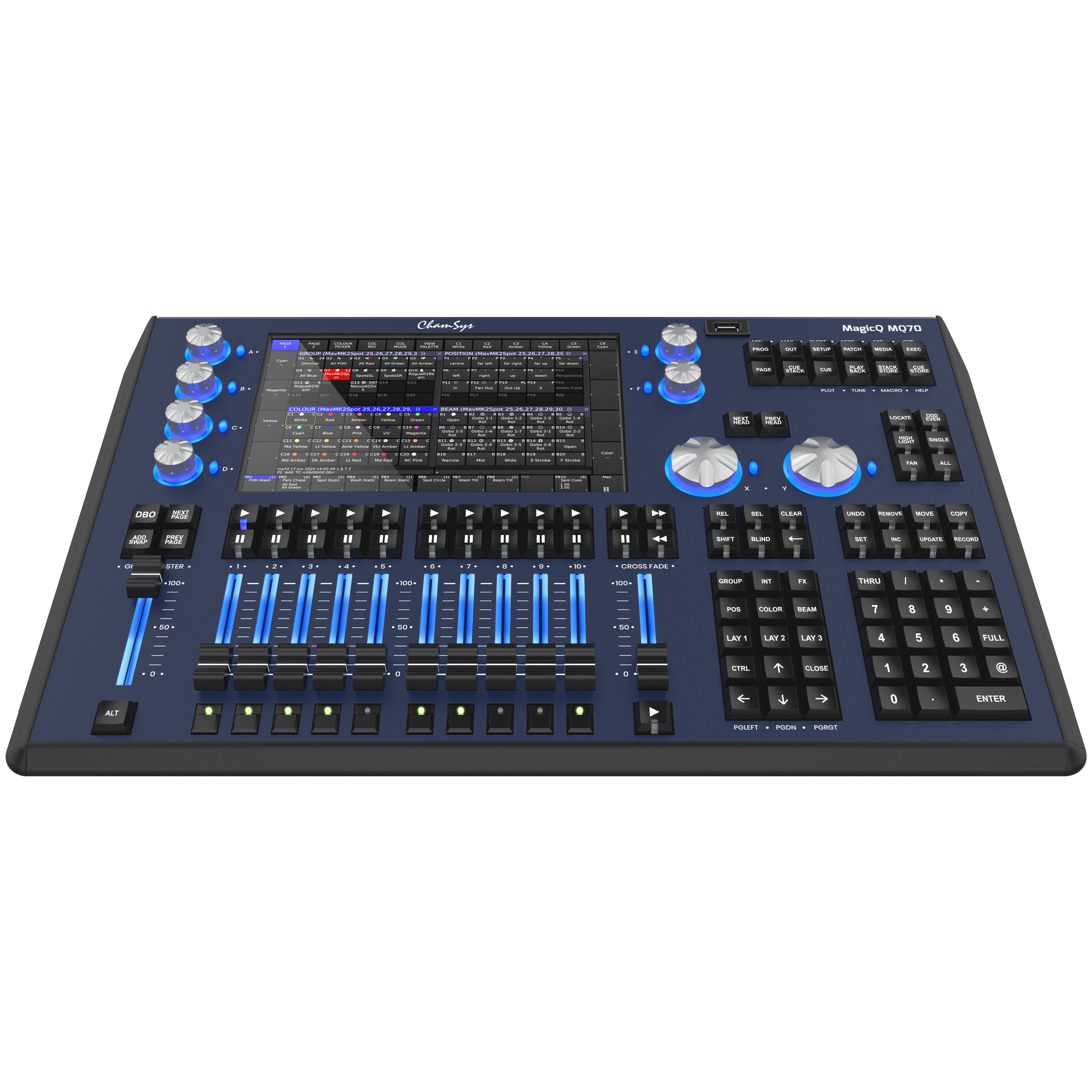 Chamsys MagicQ MQ70 Lighting Console tourPack with BYFP ipCase