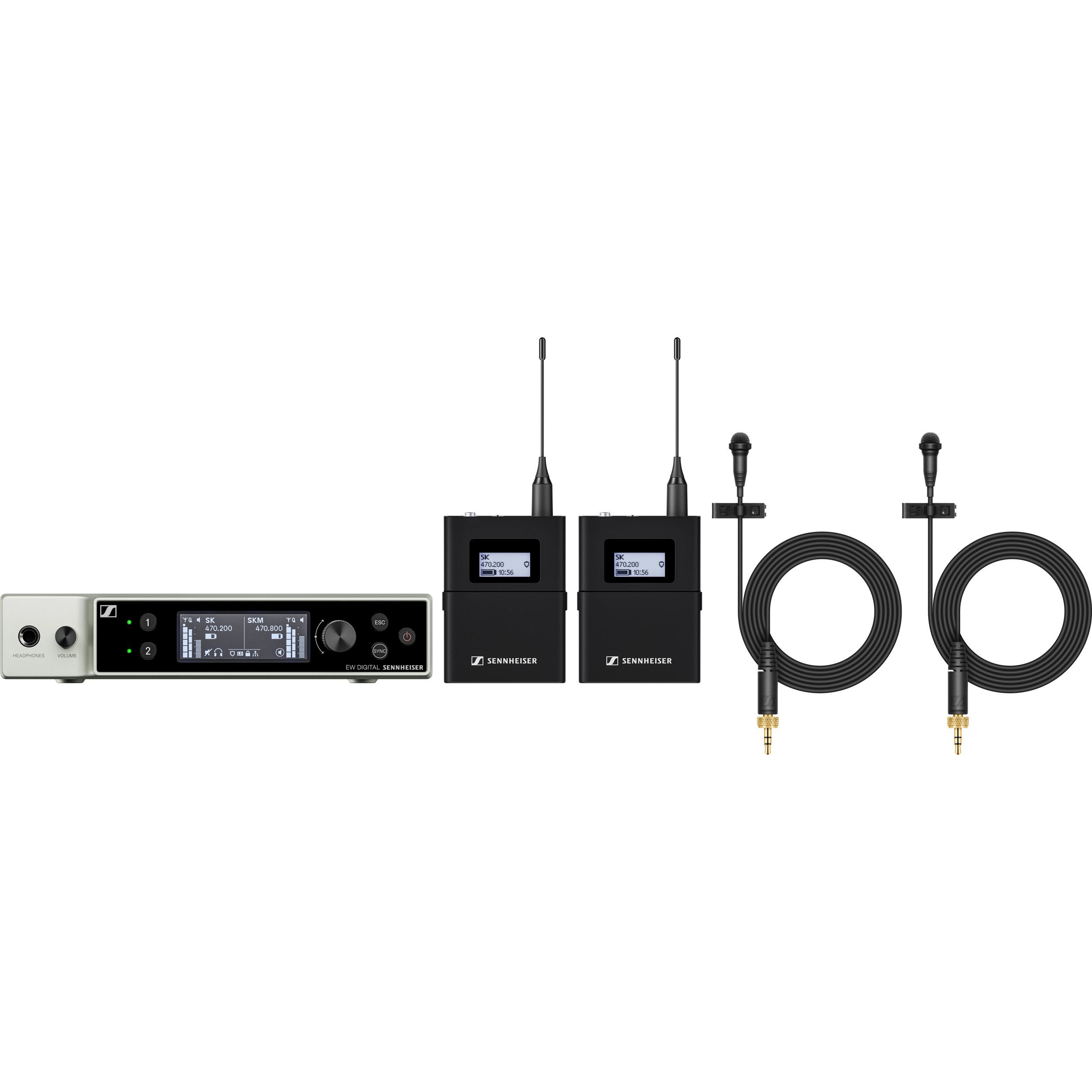 Sennheiser ew-DX Dual Lavalier Wireless Microphone System