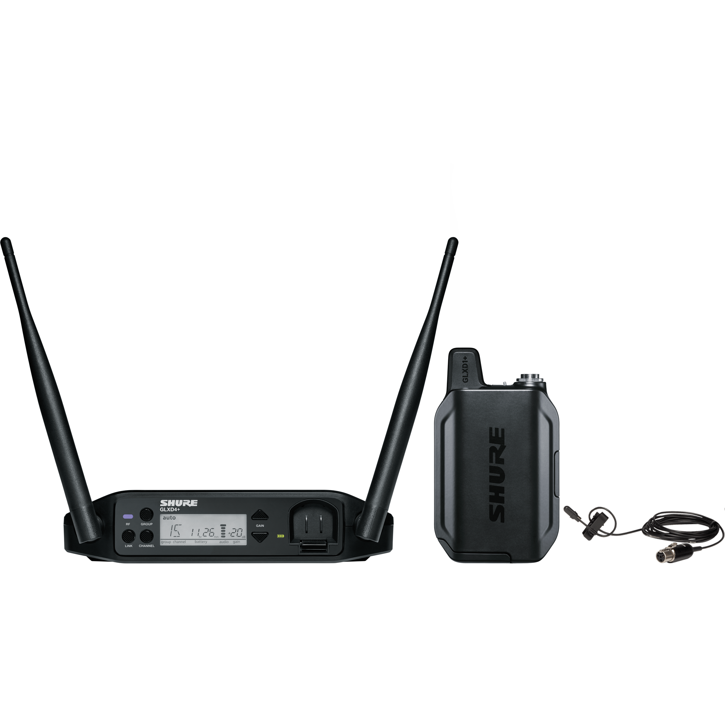 Shure GLX-D+ Dual Band Lavalier Wireless Microphone System