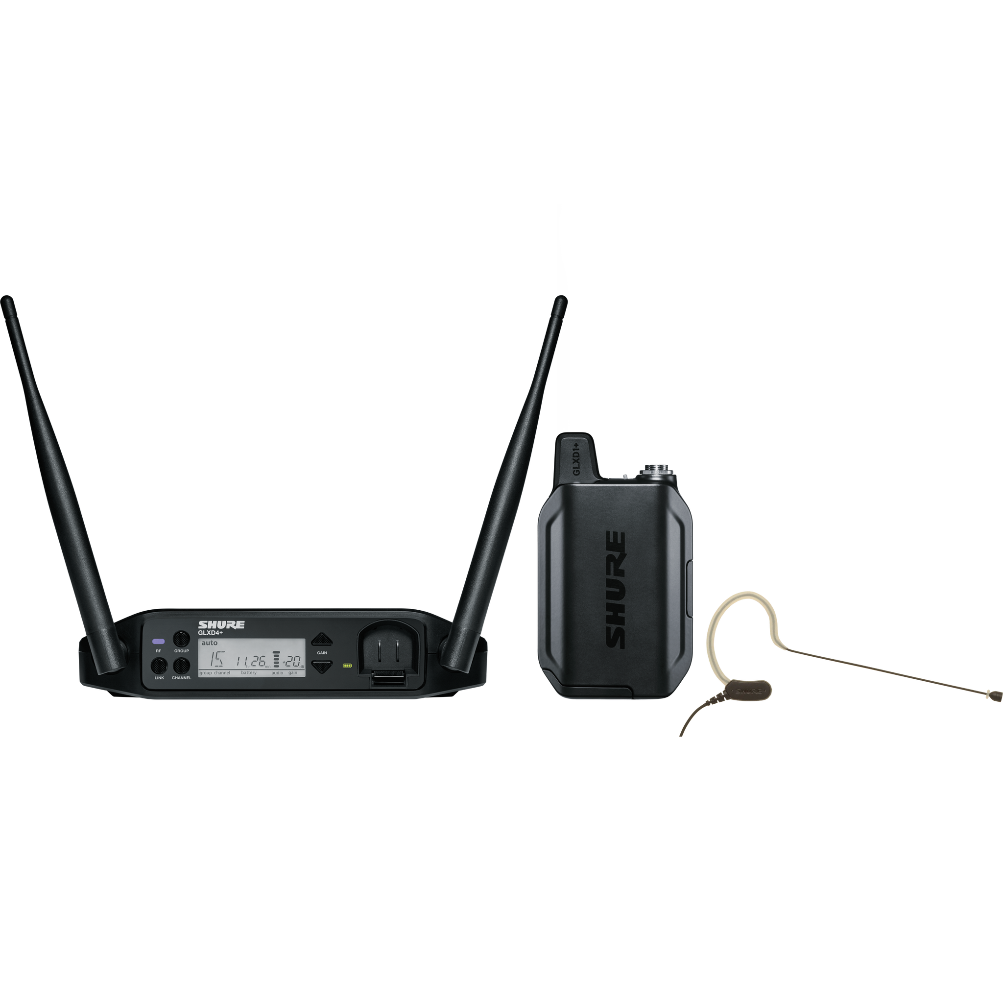 Shure GLX-D+ Dual Band Headset Wireless Microphone System