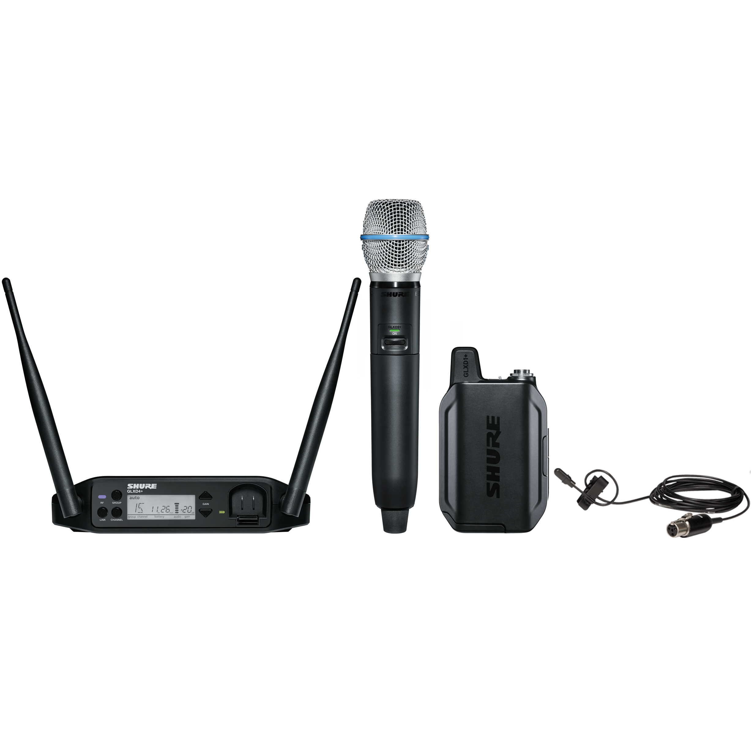 Shure GLX-D+ Dual Band Combination Wireless Microphone System