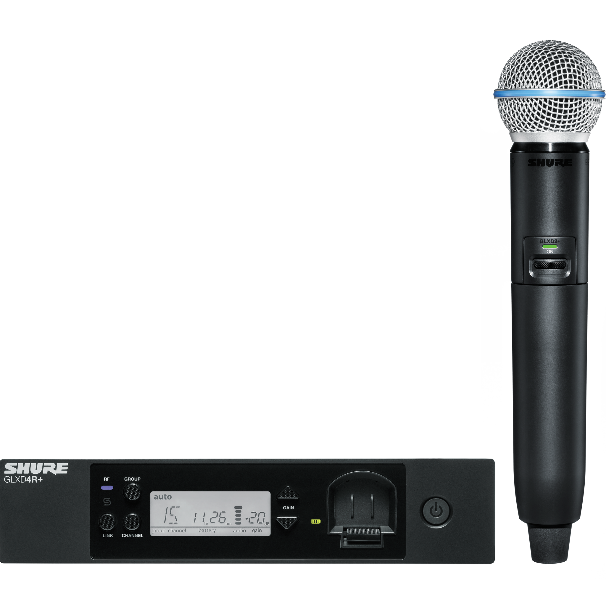 Shure GLXD24R+/B58 Wireless Handheld Microphone System