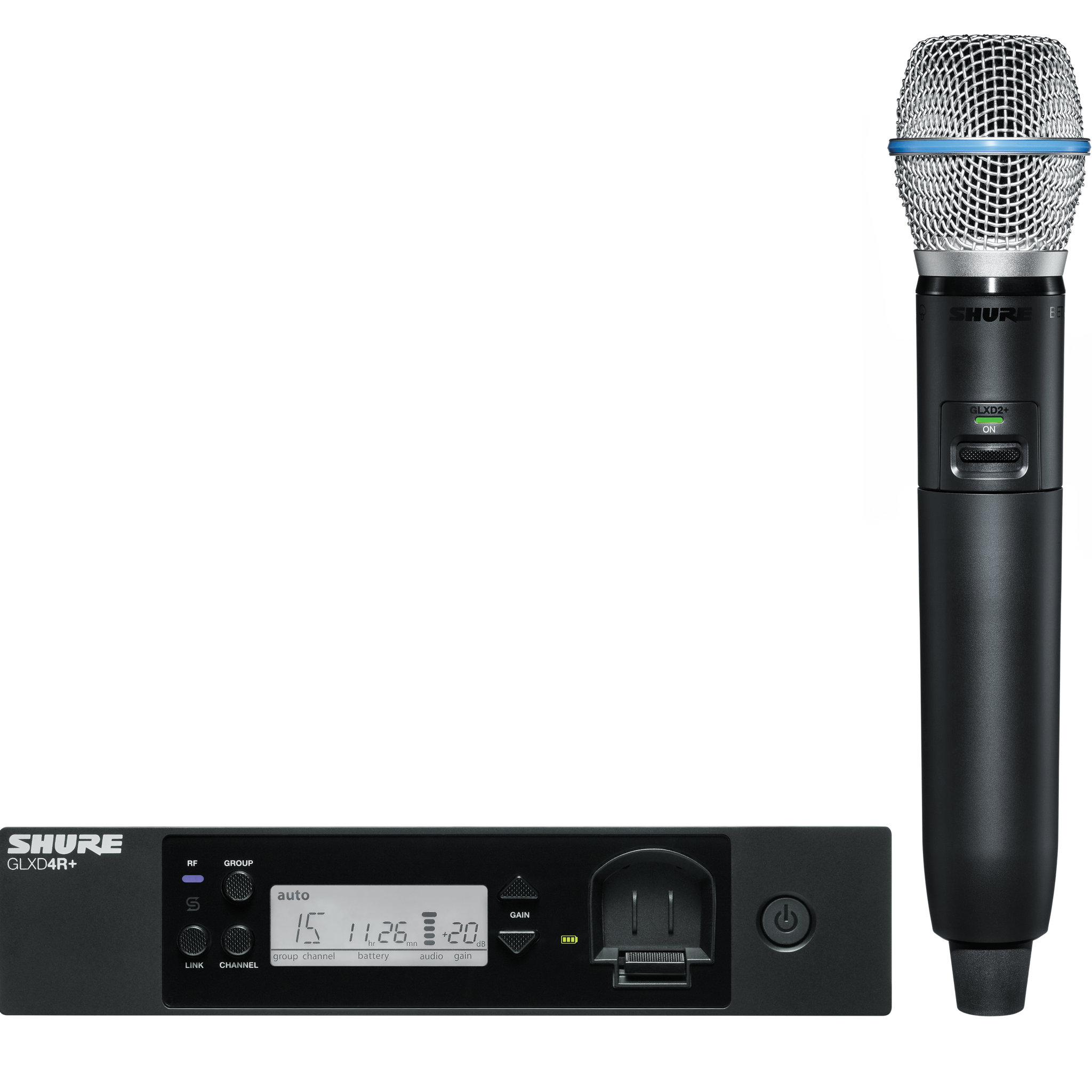 Shure GLXD24R+/B87A Wireless Handheld Microphone System