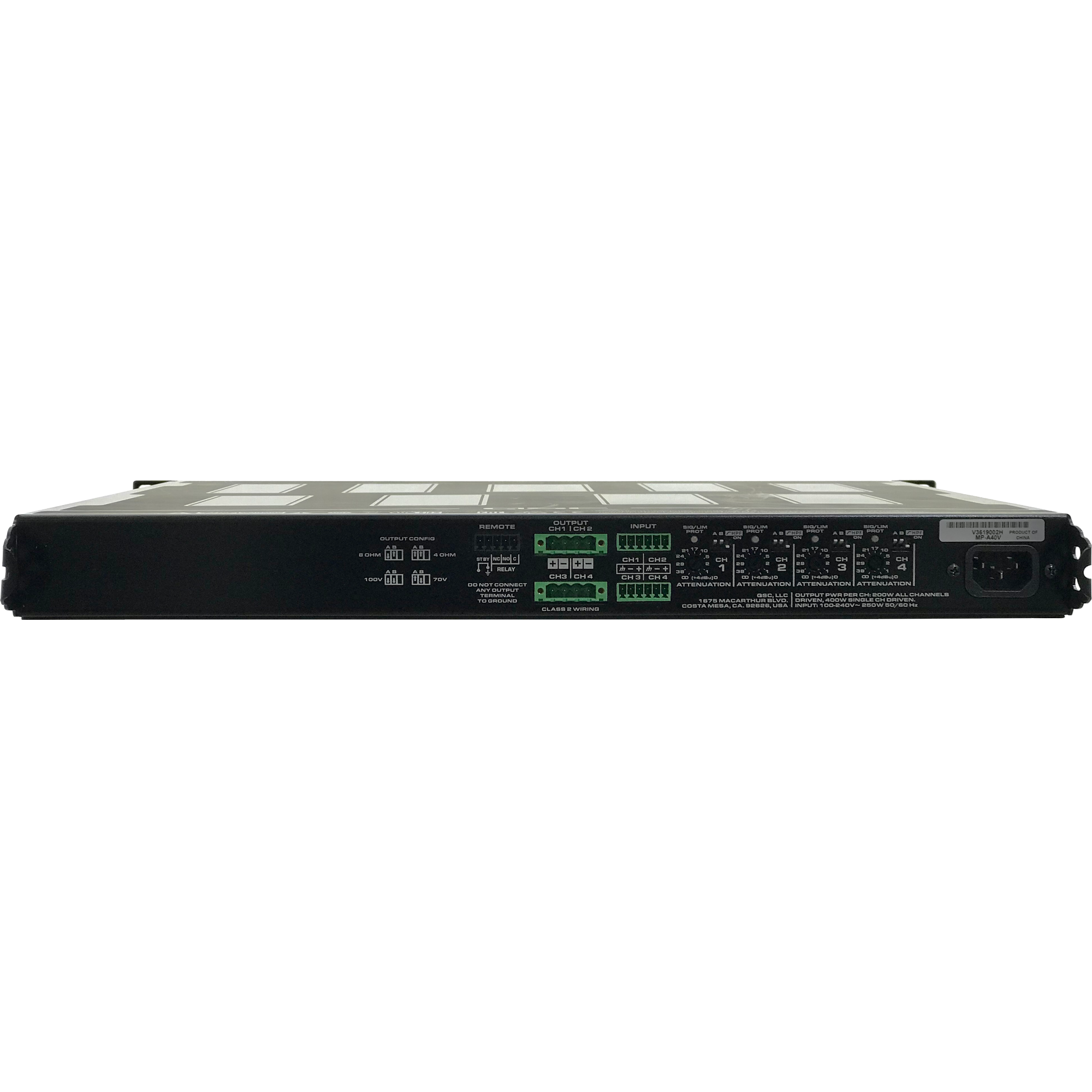 QSC MP-A40V Power Amplifier