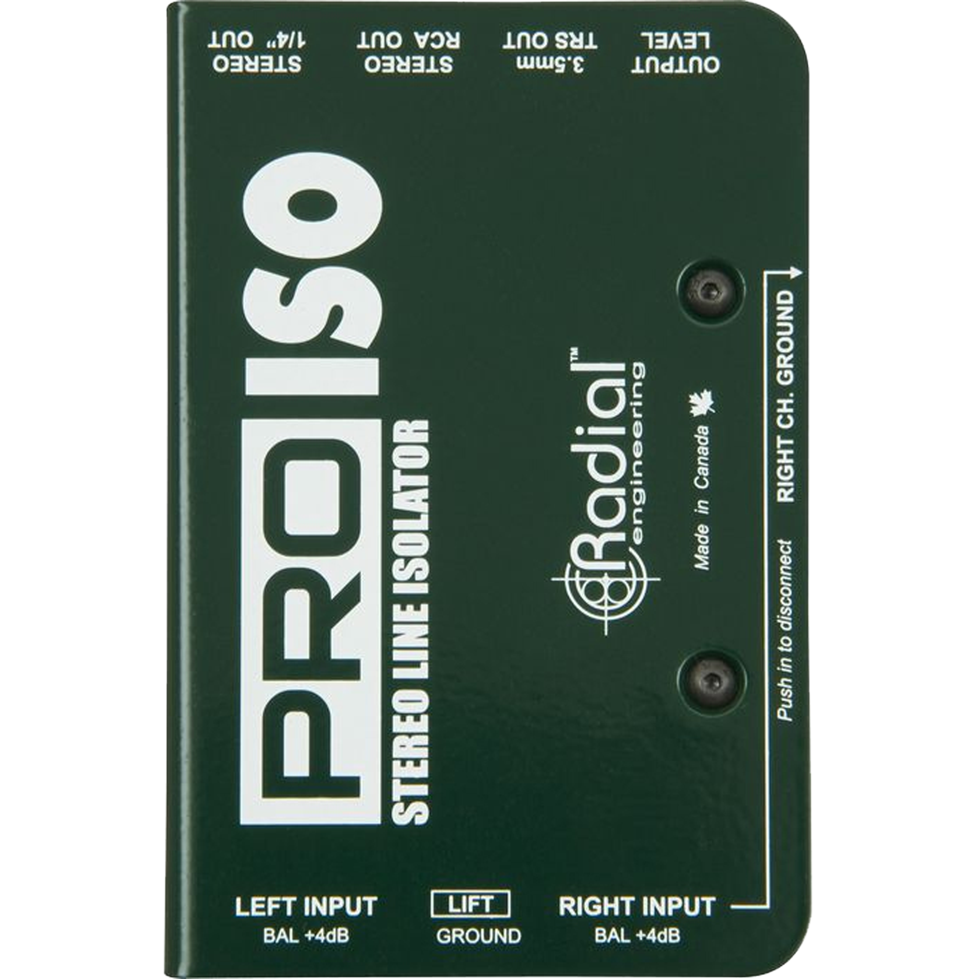 Radial Pro-Iso Stereo Line Isolator