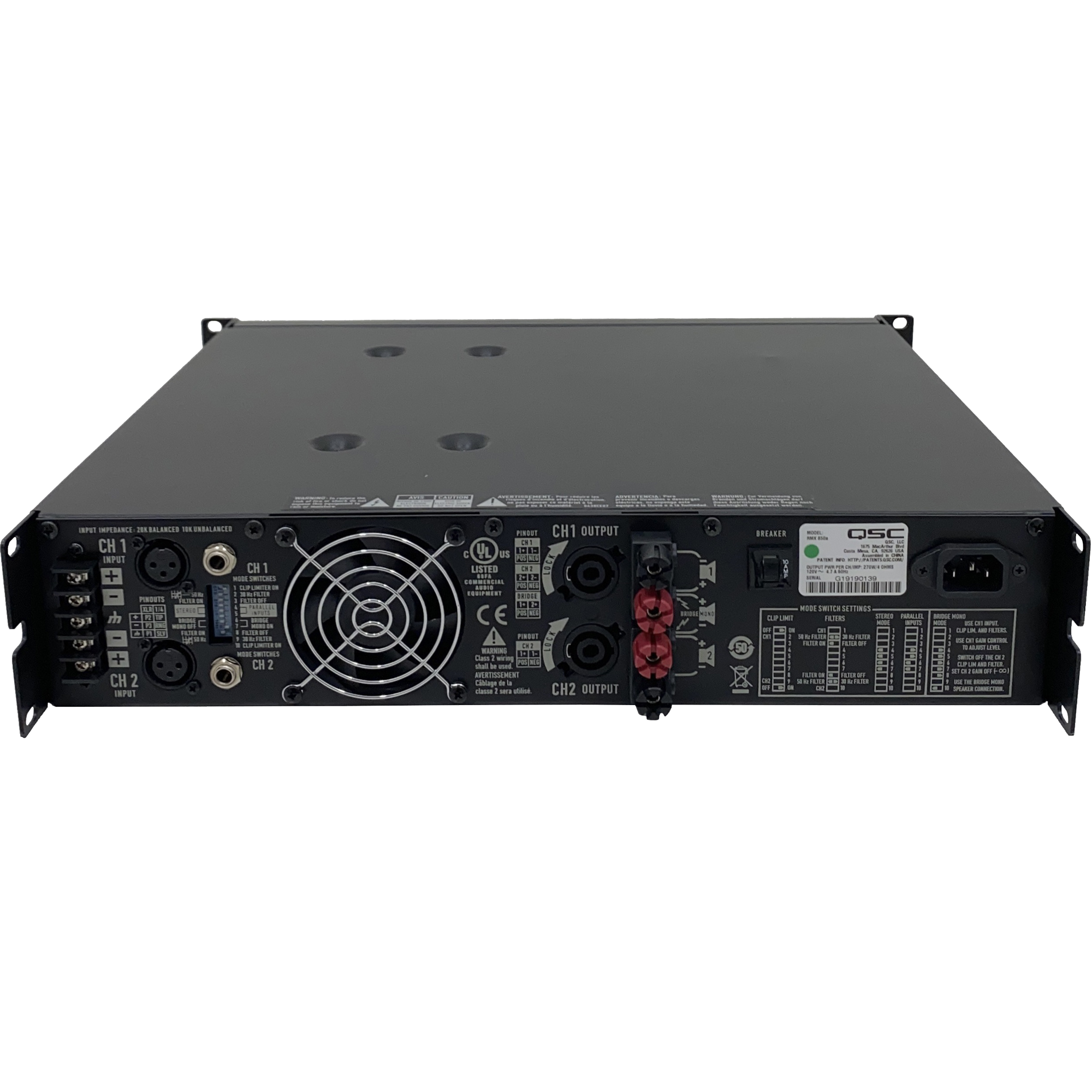 QSC RMX850a Power Amplifier (Factory Re-Certified)