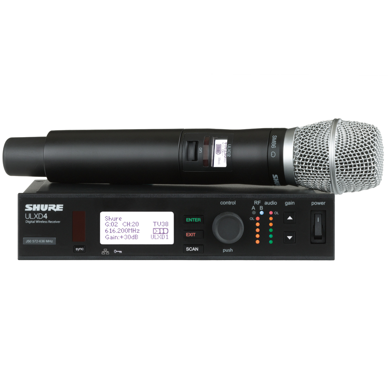 Shure ULX-D Handheld Wireless Microphone System