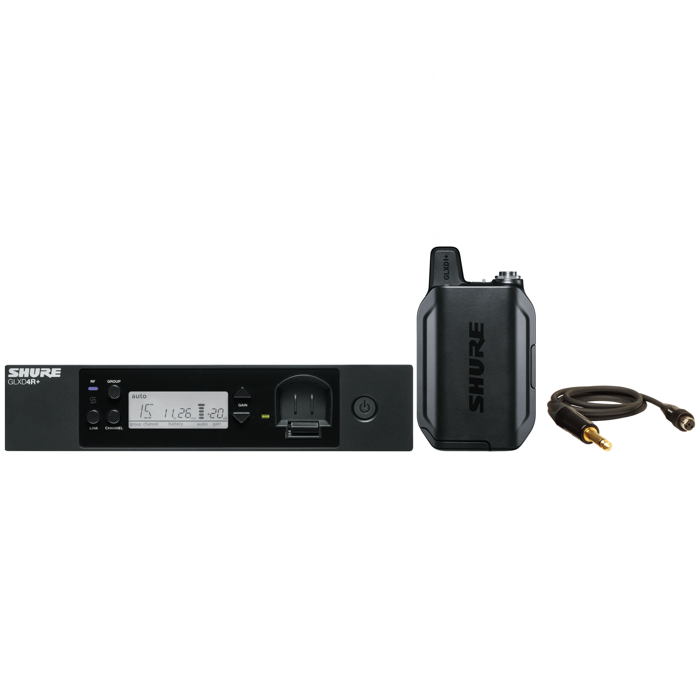 Shure GLX-D+ Dual Band Rack Instrument Wireless System