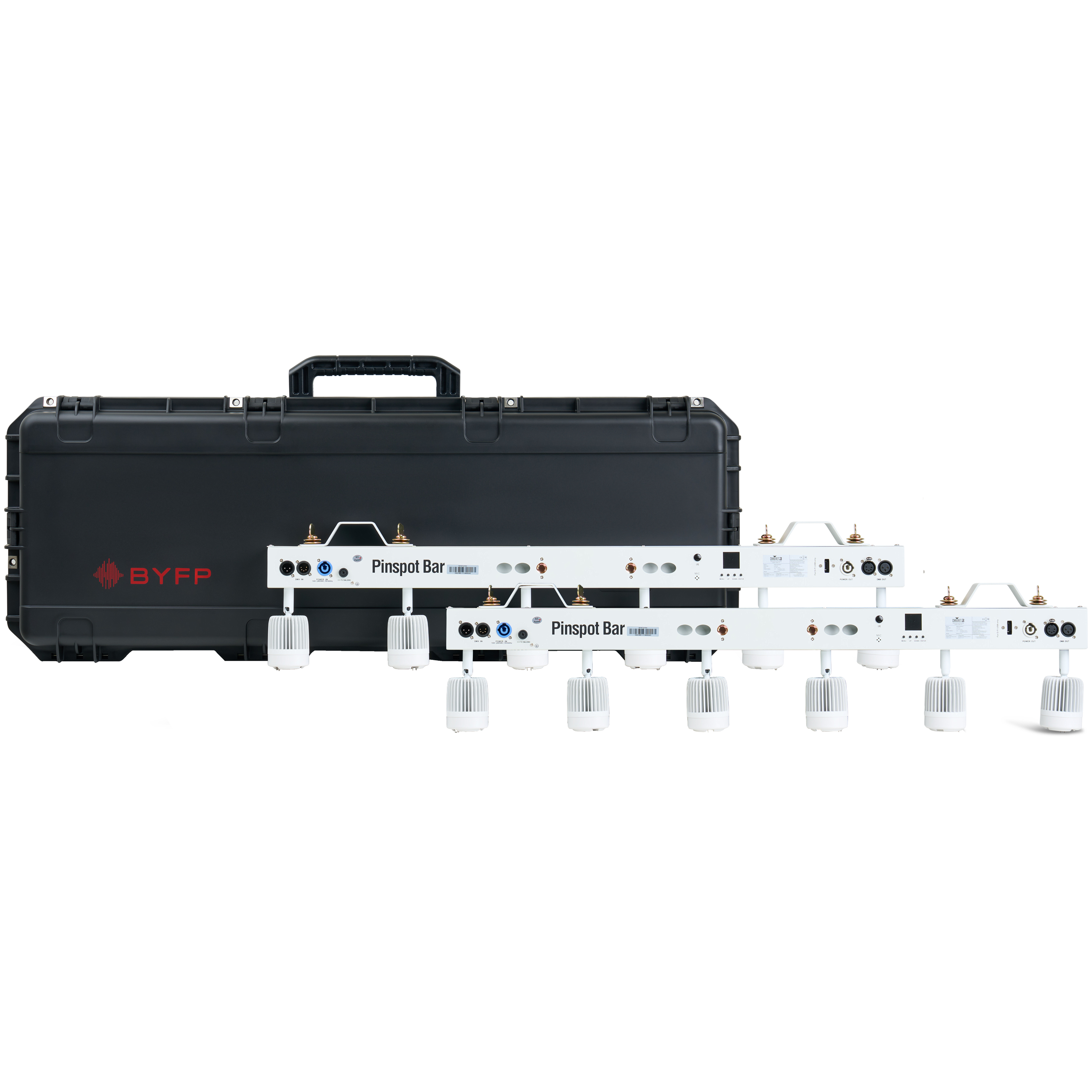 Chauvet DJ White Pinspot Bar tourPack with BYFP ipCase