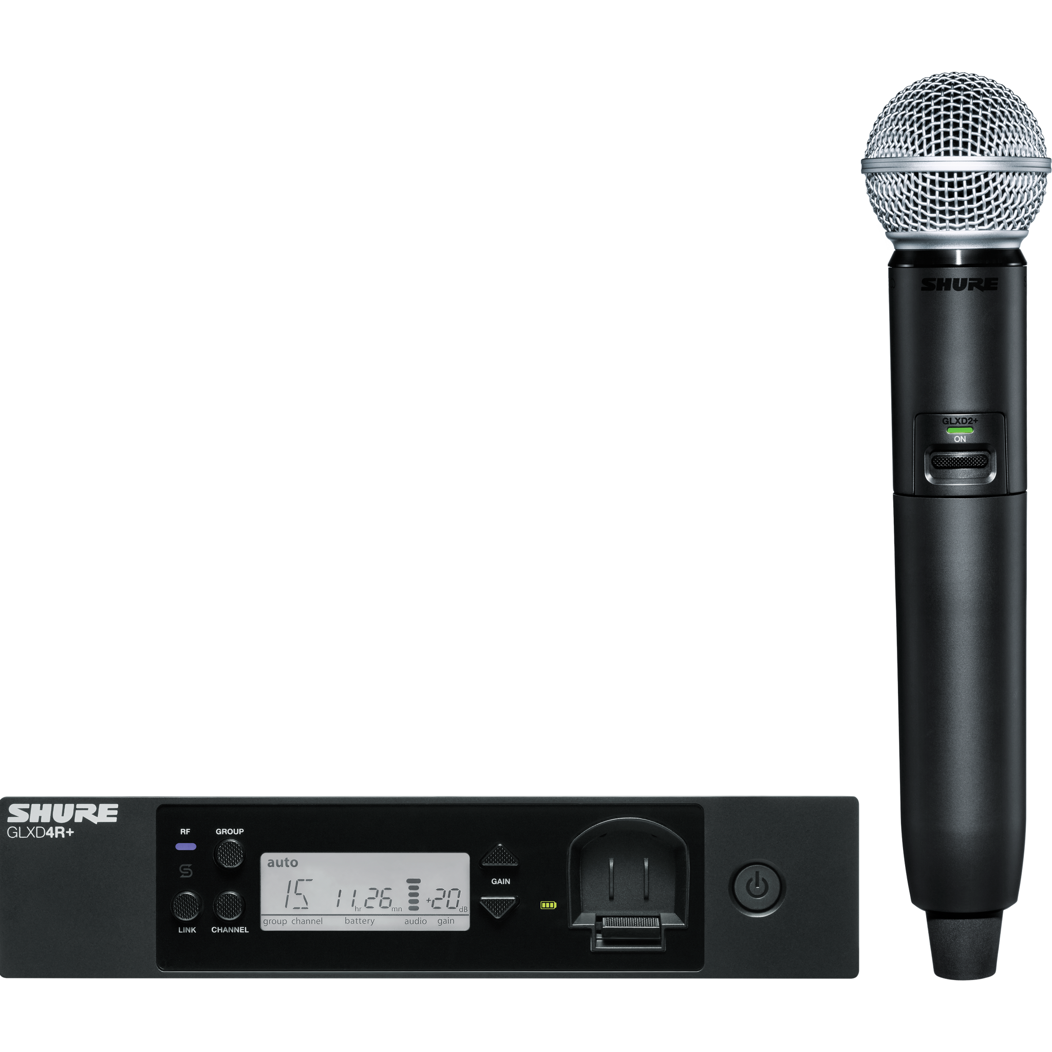 Shure GLXD24R+/SM58 Wireless Handheld Microphone System