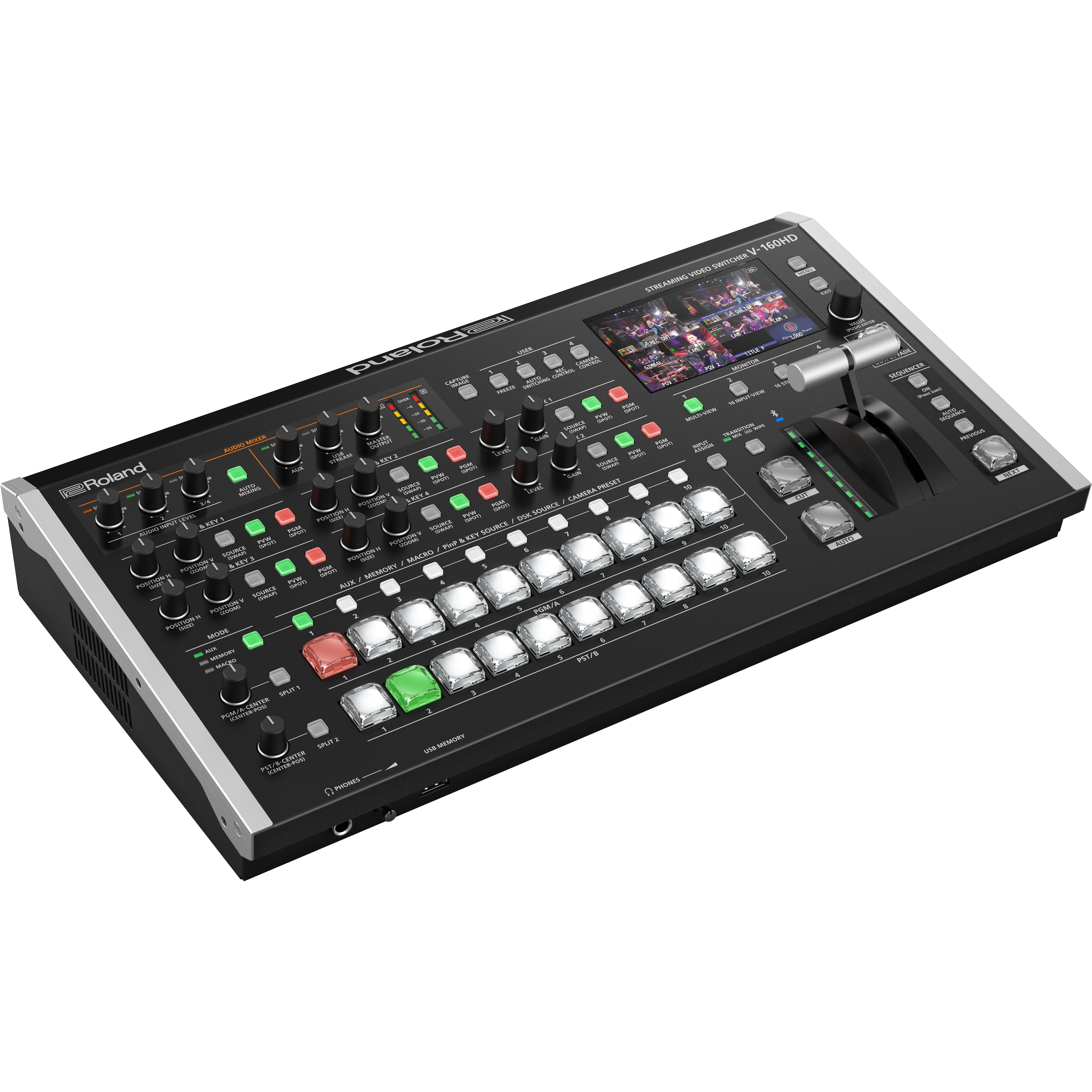 Roland V-160HD Streaming Video Switcher tourPack with BYFP ipCase