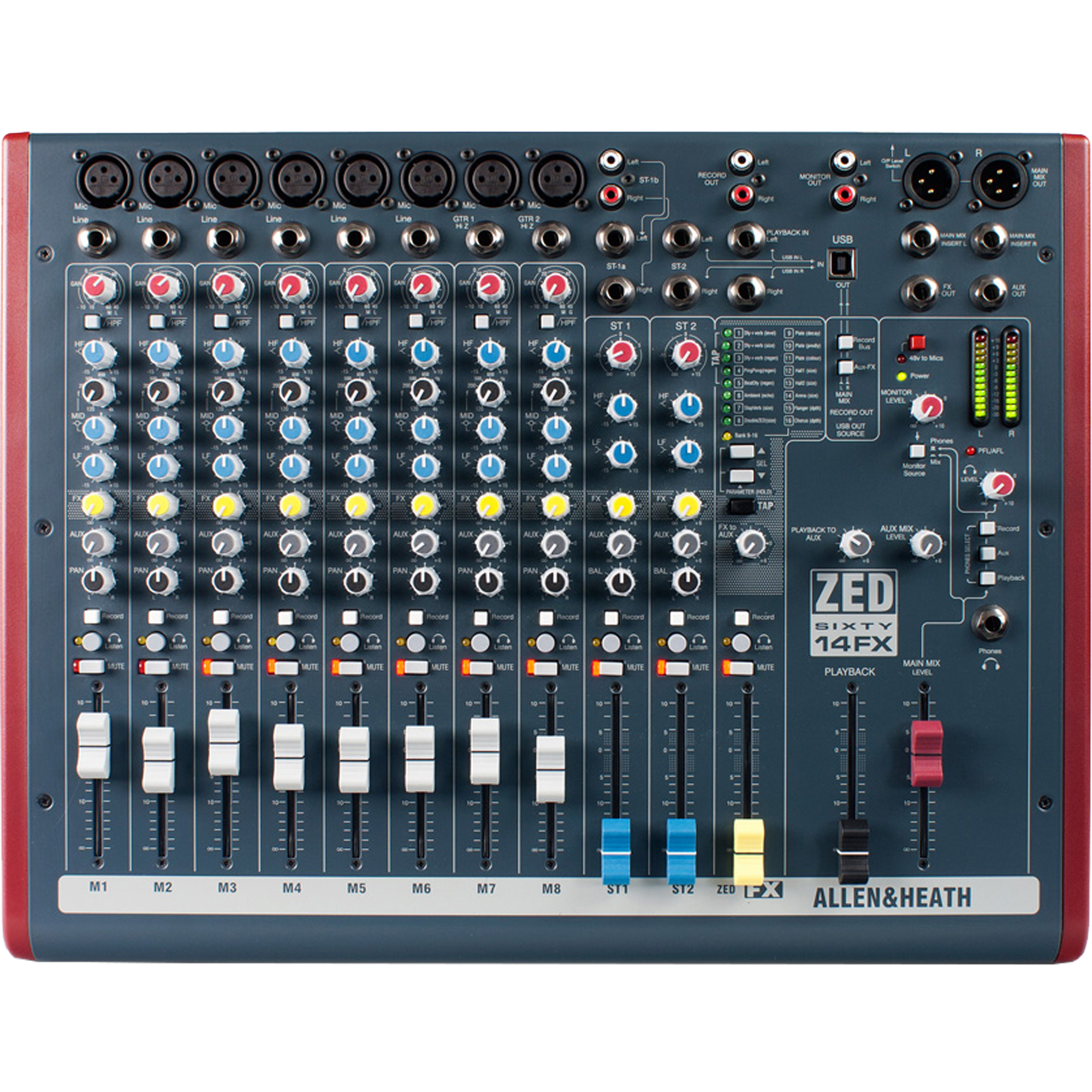 Allen & Heath ZED60-14FX Mixer tourPack with BYFP ipCase